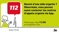 Application 112 BE : dans les situations d'urgence, chaque seconde compte !