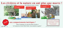 Les rivières et la nature en ont plus que marre !