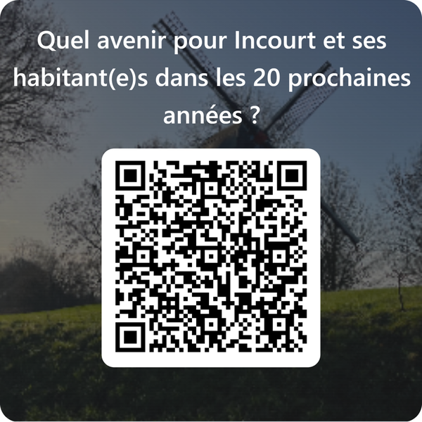 QRCode pour Quel avenir pour Incourt et ses habitant(e)s dans les 20 prochaines années